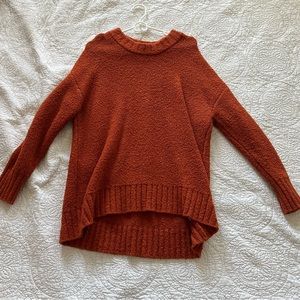 Old Navy burnt orange Sherpa style sweater